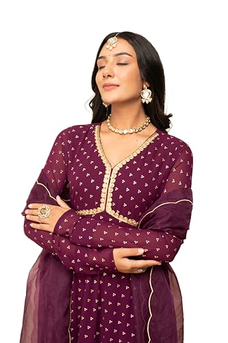 Image of FIORRA Women's Fit and Flare Floor Length Gown