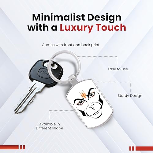 Image of Stylish Metal Keychains with Permanent Glossy Print - Inspirational Quotes & Spiritual Designs - Perfect Key chains for loved ones, Personal Use, Gifts & Return Gifts