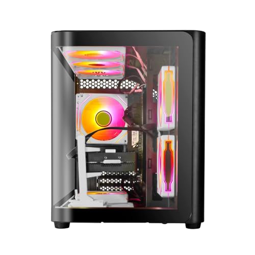Image of Gaming PC Desktop Core I9-14900HX, GeForce RTX 5060 Ti 8G, 16G DDR5 RAM, 1TB NVME SSD, WiFi 6, 4K 8K High-End Prebuilt PC Computer Tower for Streaming, Video Editing & Workstation Use (Black)