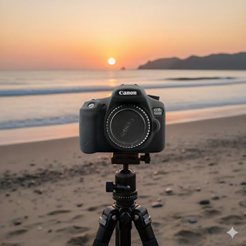 Funda para cámara Canon EOS Rebel T6 T7 negra miniatura 4