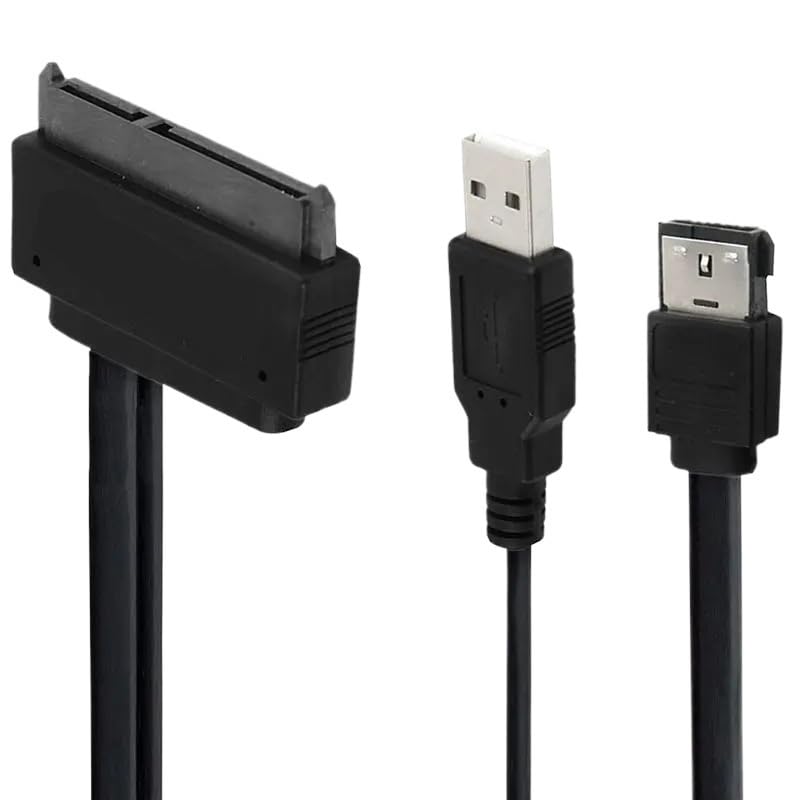 Cable de datos SATA 22Pin a ESATA USB 0.5 m miniatura 3