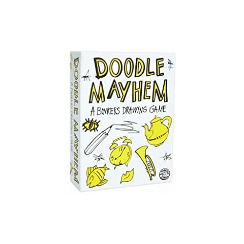 Doodle Mayhem: A Hilarous and Frantically Fast Drawing Game - Party Game - Family Games for Adults, Teens, Kids Cover