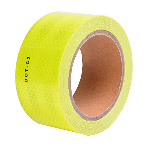 Fluorescent Yellow DOT-C2 Conspicuity Reflective Tape - 2 inches X 30 feet