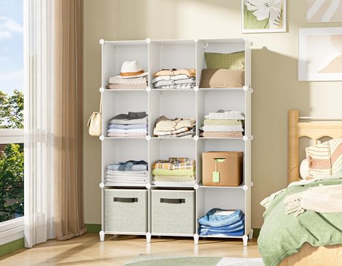 Homidec Closet Organizer, 12-Cube Closet Organizers And Storage, Portable Closet Shelves thumb #1