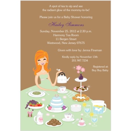 Tea for Two Baby Shower Invitations Set of 20 Baby