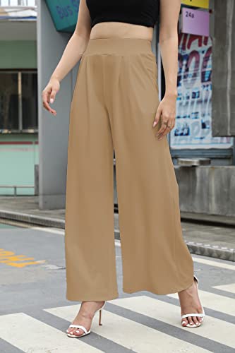 SHINFY Women's Stretchy Plus Size Wide Leg Palazzo Pants (S-3XL)3