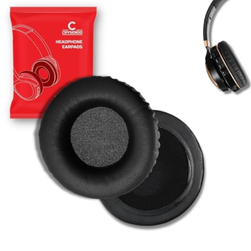 Image of Crysendo Headphone Cushion 70mm / 6cm Headphone Cushion for JABRA Evolve 30 Headset | Replacement Headphones Cushions Pads PU Leather & Upgraded Soft Foam (Black)