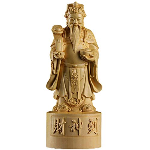 Statue Feng Shui du Dieu de la Richesse pour décorer un bureau ou salon zen