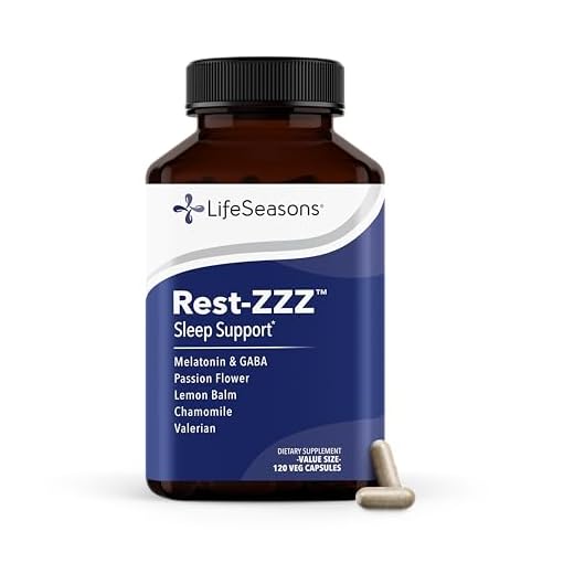 Life Seasons - Rest-ZZZ - Natural Sleep Supplement - Aids Restlessness - Maintain a Calm and Relaxed State Without Feeling Groggy in The Morning - Low Dose Melatonin, Chamomile - 120 Capsules