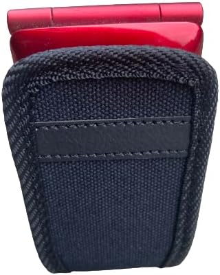 Compatible with Consumer Cellular Iris Easy Flip - Rugged Case with open top black