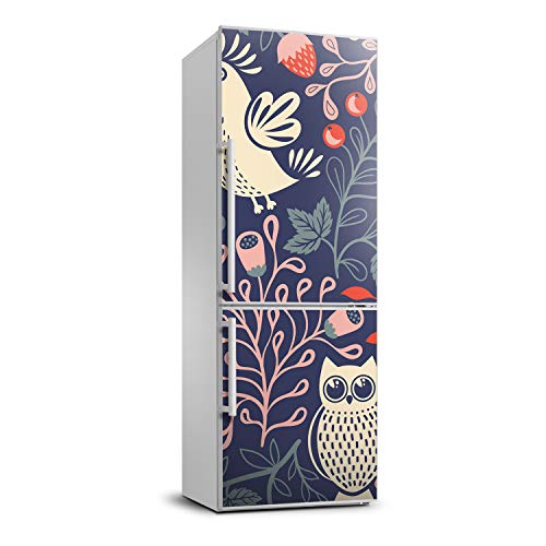 Película autoadhesiva de 70x190 cm y pegatinas de pared decorativas de búhos para refrigerador 2
