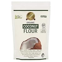 COCO EARTH Certified Organic Coconut Flour 500g| Low carb, Keto, Paleo, Gluten Free, 500 g