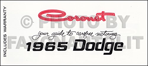 1965 Dodge Coronet Reprint Owner's Manual 65 440/500