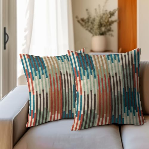 PAKAZA �N�b�V�����J�o�[ �ׂ��X�g���C�v �i�`�������ȕ����� �p�b�`���[�N�� ���B���e�[�W�� �i�`�������X�^�C�� �J���g���[�� �A�b�g�z�[�� 45×45cm �k�� ���g�� ������� �N���X�}�X �M�t�g ���̓� ��̓� �a���� �C���e���A �W�� �z�e��