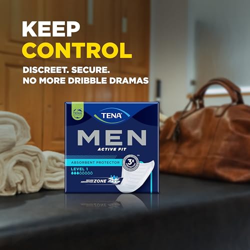 Image of TENA for Men Level 1 Incontinence Protector Maximum Guard Incontinence Pad for Men (4 Pack of 96)