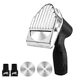 IvySync Cordless Electric Shawarma Gyro Kebab Knife, 80W Portable Doner Kebab Slicer with Fast Charger, 2 Batteries (12V), 2 Removable Blades, Max Cutting Thickness 8mm，Slicing Efficiency 60KG/H