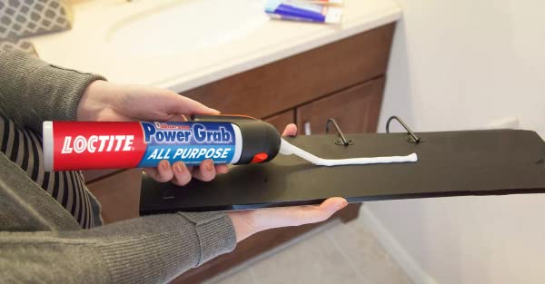 Image of Loctite Power Grab Express All Purpose Construction Adhesive, 7.5 fl oz, 9 Pressure Pack - Versatile Construction Glue for Cement, Tile, Wall & More