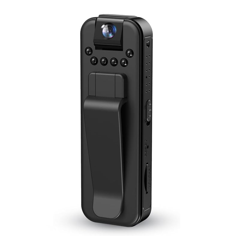 FREDI HD PLUS Mini Non WiFi Body Camera 1080P | Wearable Clip Camera with Audio Video Recording | Portable Body Cam for Security Guard Personal Safety | Indoor Outdoor Use