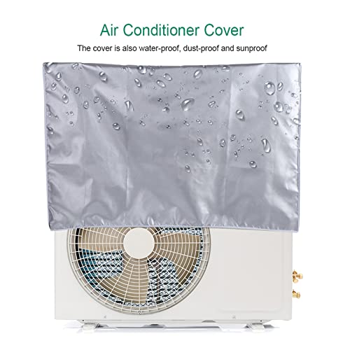 Miniatura 5 de Cubierta De Aire Acondicionado Para Exteriores, Cubierta Impermeable Para Aire Acondicionado De Ventana, Cubierta Antipolvo, Cubierta Protectora Antinieve Con Cuerda De Cierre 1.5p 80 26 57