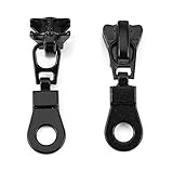 Reißverschluss Schieber , Fydun 20 Stück Metalllegierung Zipper Sliders Größe #5 Reißverschluss Reparatur Ersatz Kit Schwarz für DIY Kleidung Taschen