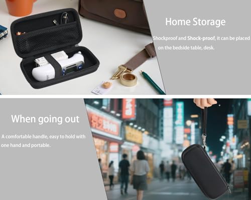 Image of Hard Case Compatible with Ear /Infrared Thermometer, Compatible with iHealth, MILDSIX, KDT EasyEast Ear Themometer