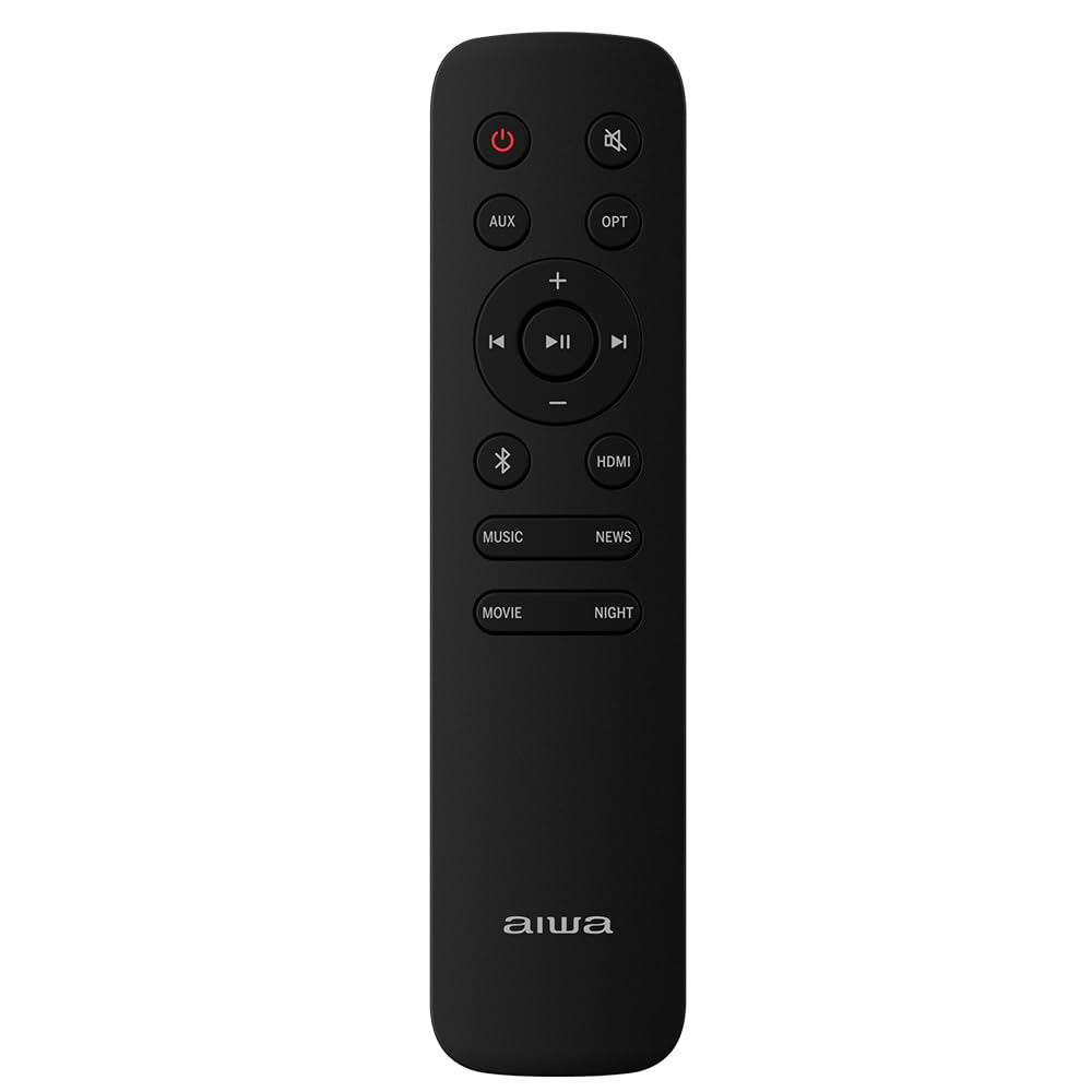 Aiwa Soundbar con subwoofer wireless HE-1200SW 2.1 CH con potenza 120W RMS. Colore nero