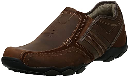 Skechers Men's Diameter-Zinroy Slip-On Loafer,11 M US,Dark Brown