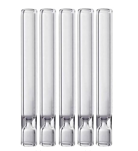 5 Pieces Borosilicate Blowing Tubes 4in Long High heat resistance, acid and alkali resistance, and good stability