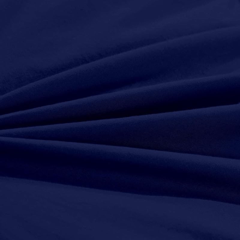 Image of Sea Monk Waterproof Mattress Protector Zippered Single Size (78x36 Inches / 6.5x3 feet) 6 Inch Drop, Navy Color - Bed Cover with Zipper Single Size Waterproof Mattress Protector