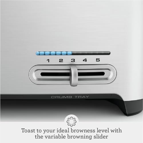 Sage the Smart Toast™ 4-Slice Toaster, BTA845UK, Brushed Aluminium Sage the Smart Toast™ 4-Slice Toaster, BTA845UK, Brushed Aluminium
