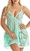 Women's Lace Babydoll Lingerie Set(3XL,Green)