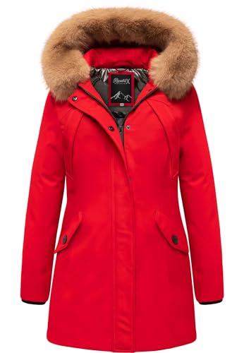 Produktbild REPUBLIX Winterjacke LEXIE Damen Gefütterte Parka mit Kapuze rot L