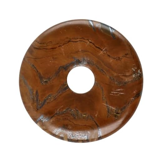 Donut Pequeño Ojo de Hierro para Colgante Minerales y Cristales, Belleza energética, Meditacion, Amuletos Espirituales