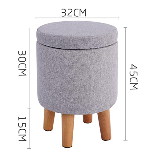 Repose-Pieds de Rangement Ottoman pour Coiffeuse