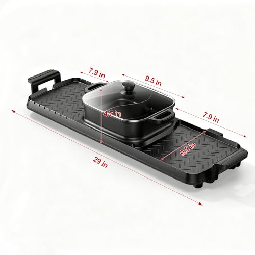 Image of 2250W Electric Grill and Hot Pot Combo