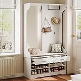 Stile minimalista moderno e design versatile: questo armadio si distingue per il suo elegante colore bianco senza tempo e dona un aspetto elegante e pratico all'ingresso, al corridoio, al soggiorno o alla camera da letto. Il classico colore bianco sottolinea il design moderno e minimalista e si armonizza con diversi stili di arredamento. Così il tuo ingresso sarà visivamente migliorato e otterrai un ambiente di alta qualità e attraente.
