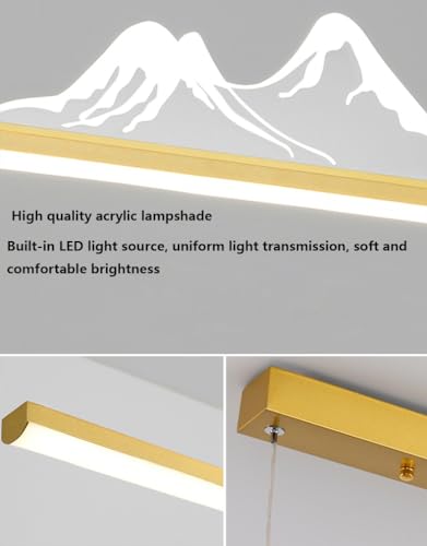 Lampe à LED dimmable pour table à manger suspension linéaire avec télécommande
