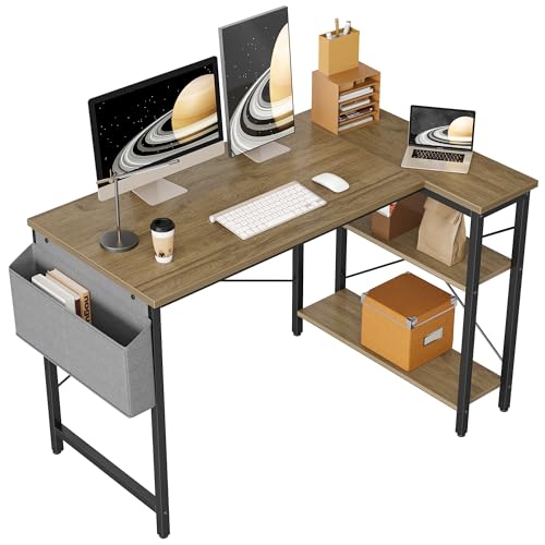 BEXEVUE L-förmiger Schreibtisch – 120x70 cm Gaming Tisch mit...