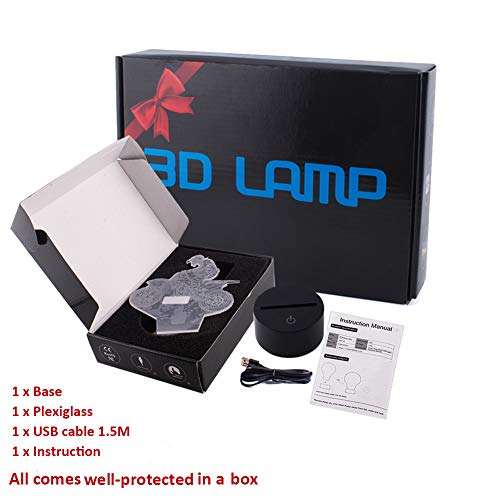 Novelty 3D Illusion Lamps Mtb Motocross Bike Led Night Lights Usb 7 Colors Sensor Desk Lamp For Outdoor Sports Lover Collection Presents #TOP6