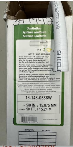 (10' or 20' feet) 148 Series Sanitation Hose VAC Extra Heavy Duty Shields Trident Marine RV… (I.D.: 5/8