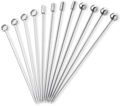 45 Pack Stainless Steel Cocktail Picks Martini Pick