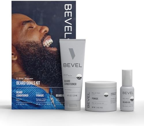 Bevel Mens Beard Grooming Kit - Includes Beard Conditioner, Beard Balm