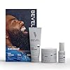 Bevel Mens Beard Grooming Kit - Includes Beard Conditioner, Hair Nourishing Pomade, and Beard Oil to Soften, Hydrate and Strengthen Beard and Reduce Skin Irritation and Redness