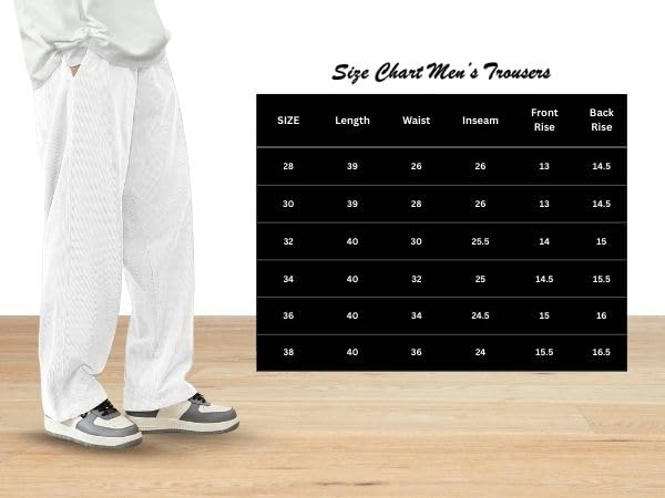 SMOWKLY Men's White Corduroy Trousers - Image 6