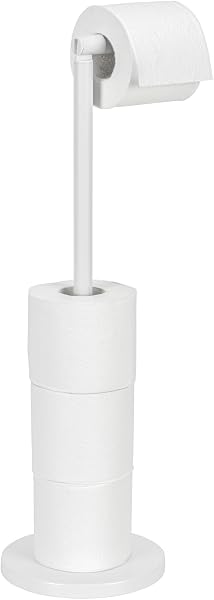 Wenko dérouleur papier toilette 2en1, blanc