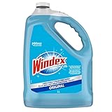 Windex Original Blue Window, Glass and Mirror Cleaner Refill, Removes Fingerprints, Smudges, and Smears, Surface Cleaner Shine Spray, 5L