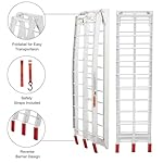BUCKYS-2pcs-75ft-Folding-Motorcycle-Aluminum-Arched-ATV-Loading-Ramps-lb-Capacity