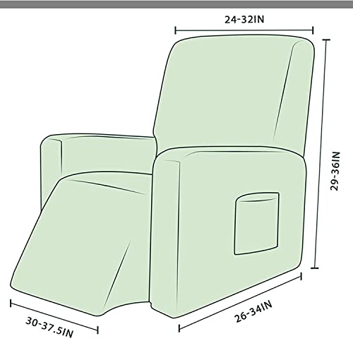Fundas elásticas for sillón reclinable con bolsillo protector lavable antideslizante 8