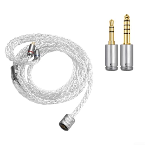 Câble pour casque audio type C hi-fi fil cuivre argent de mise à niveau