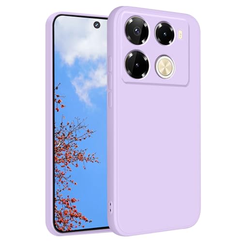 Coque antichoc Infinix Note 40 Pro - Protection fine et résistante en silicone violet